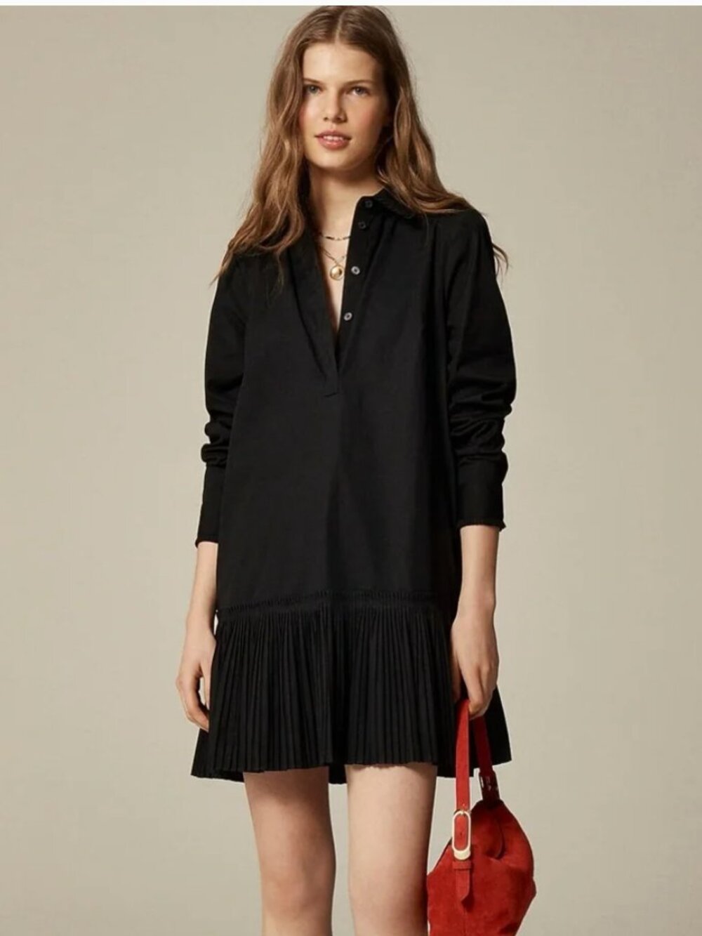 J.Crew Amelia Long Sleeve Shirt Dress